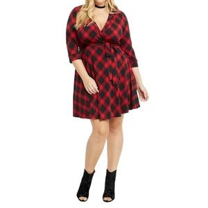 Torrid Plaid Christmas Dress